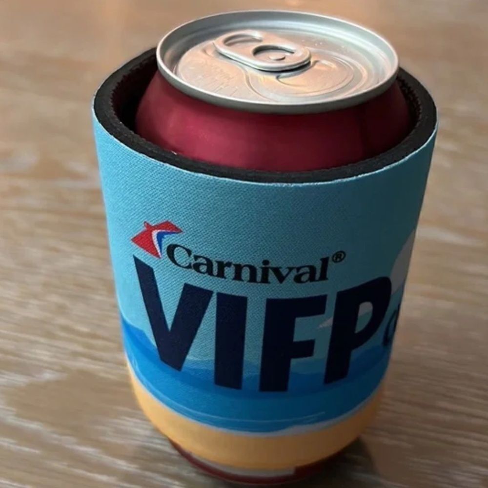 NEW Carnival VIFP Cookie Koozie 12oz. Can Holder Slap Bracelet Type - Picture 6 of 8